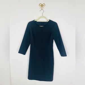 The Row Black Structured Sheath Dress